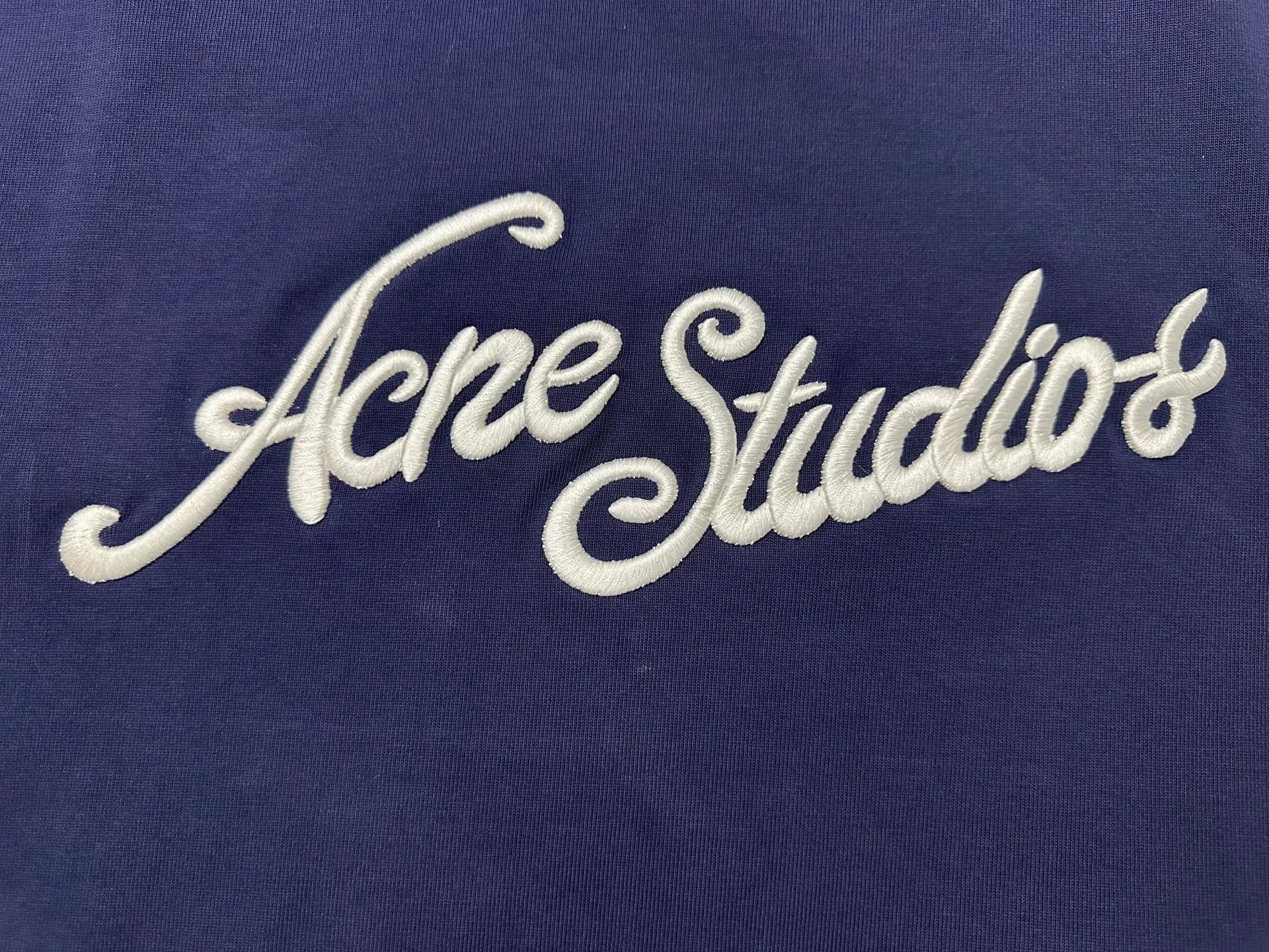 ￼ 145 Acne studio 3D three-dimensional letter embroidery round neck short-sleeved T-shirt Fabric: Made of high-definition ultra-heavy cotton double yarn compact Xinjiang cotton Gram weight gram Paired with 2*2 Salona rib g Clean cloth surface Clear cloth texture Firm and stiff High color fastness No change No Color Change Customized hardware Thread Accessories Alignment Men and women Same Style Color: Black White Blue card color Black Black Size: XS S M L XL